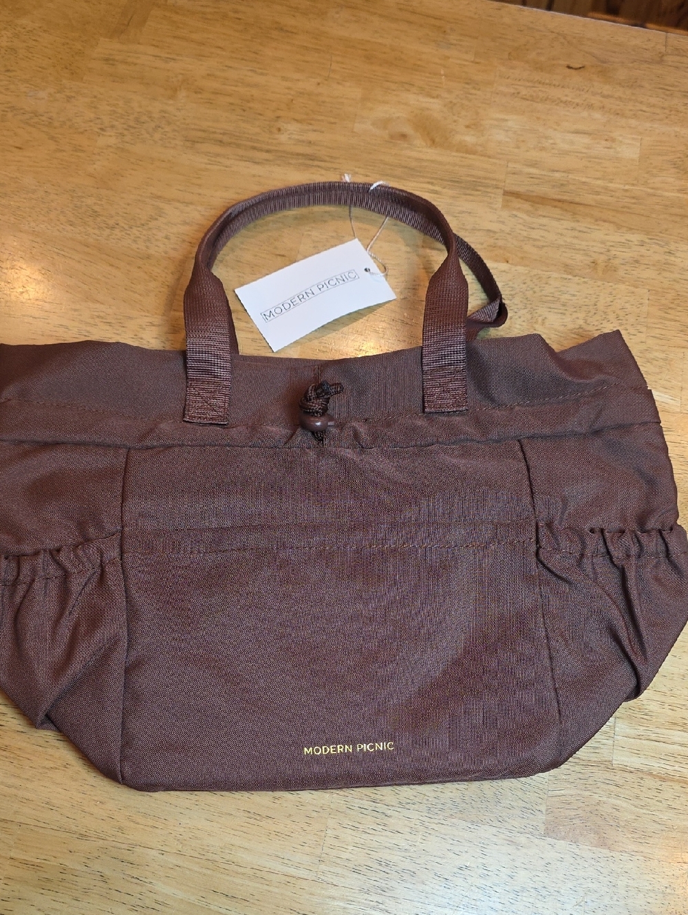 Modern Picnic Brown Lunch Bag